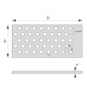 TÔLE PERFORÉE QUINCUNX DECAPÉE